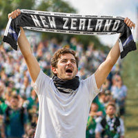 New Zealand Football Soccer Scarf Aotearoa Silver Fern LT05 - Polynesian Pride