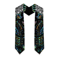 New Zealand Graduation Stole Maori Rugby Tattoo Papua Shell - Polynesian Pride