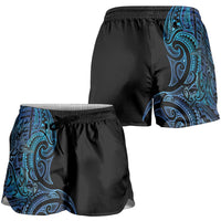 New Zealand Hammerhead Shark Shorts for Women Maori Haehae Mangopare Galaxy LT14 - Polynesian Pride