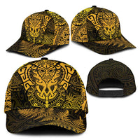 New Zealand Rugby All Gold Classic Cap Silver Fern All Black Mix Ta Moko LT9 - Polynesian Pride