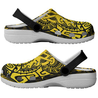 New Zealand Rugby All Gold Clogs Shoes Silver Fern All Black Mix Ta Moko