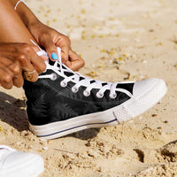 New Zealand Silver Fern Rugby High Top Shoes Go Aotearoa World Cup LT14 - Polynesian Pride