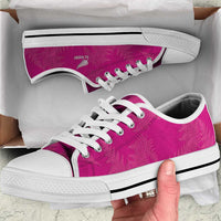 New Zealand Silver Fern Rugby Low Top Shoes Go Aotearoa World Cup Pink Version LT14 Pink - Polynesian Pride
