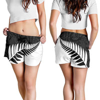 New Zealand Silver Fern Rugby Shorts for Women All Black Go Champions Maori Pattern LT14 - Polynesian Pride