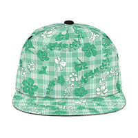 Omaomao Aloha Hawaii Snapback Cap Plumeria Lei With Palaka Motif - Polynesian Pride