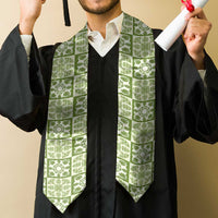 Omaomao Palaka Quilt Hawaii Graduation Stole Hawaiian Tropical Monstera Sea Turtle LT14