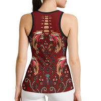 Oxblood Bird of Batik Papua Hollow Tank Top Exotic Natural Wealth of Papua LT9 - Polynesian Pride
