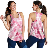 Paniolo Palaka Hawaiian Cowgirl Women Racerback Tank - Polynesian Pride
