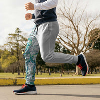 Paua Shell Maori Jogger Pants Koru Kowhaiwhai