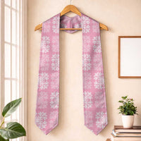 Pink Palaka Quilt Hawaii Graduation Stole Traditional Hawaii-plaid Pattern - Polynesian Pride