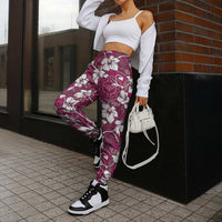 Piqi Bula Fiji Jogger Pants Fijian Tapa Seamless Hibiscus - Polynesian Pride