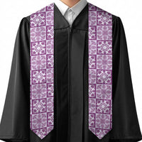 Poni Palaka Quilt Hawaii Graduation Stole Hawaiian Tropical Monstera Sea Turtle