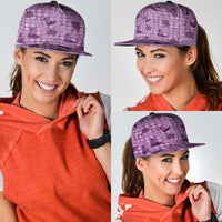 Purple Palaka Hawaii Cowboy Snapback Cap Puakenikeni Lei Paniolo Papale Seamless Vibes LT14 - Polynesian Pride