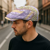 Purple Palaka Hawaii Leis Jeff Hat Hawaiian-plaid Elegant Tropical Vibes - Polynesian Pride