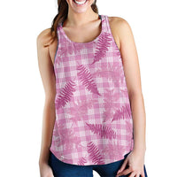 Purple Palaka Hawaii Palapalai Women Racerback Tank Hawaiian Fern