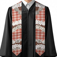 Red Hawaii Tiare and Shell Lei Graduation Stole Hawaiian Palaka Luxury Vibes - Polynesian Pride