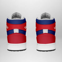 Samoa High Sneakers AJ1 Coat Of Arms Flag Inspired