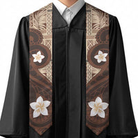 Samoa Teuila Graduation Stole Samoan Siapo Pattern Brown Version