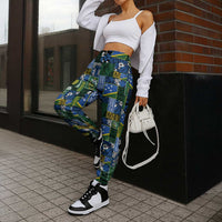 Solomon Islands Meri Kirihimete Jogger Pants Pacific Patchwork Xmas Vibes - Polynesian Pride