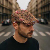 Terracotta Bird of Batik Papua Jeff Hat Exotic Natural Wealth of Papua LT9 - Polynesian Pride