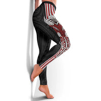 Toitu Te Reo Maori - Toitu Te Whenua - Toitu Te Tiriti Leggings - Maori Warrior New Zealand LT01 - Polynesian Pride