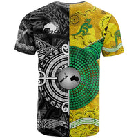 New Zealand Maori All Black And Australia Wallabies Aboriginal T Shirt Rugby Together LT8