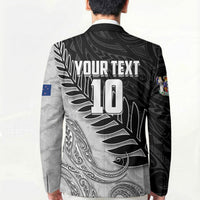Personalized New Zealand Football Blazer Kiwi Mascot with Silver Fern - Maori Tribal Tattoo Art TS04 - Polynesian Pride