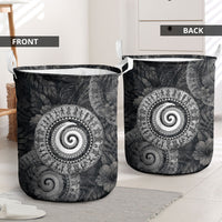 Hawaiian Piko Laundry Basket Cultural Anchor Connect Your Roots Ocean Waves TS04 - Polynesian Pride