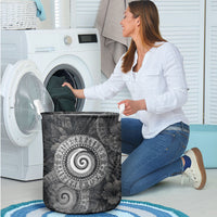 Hawaiian Piko Laundry Basket Cultural Anchor Connect Your Roots Ocean Waves TS04 - Polynesian Pride
