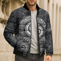 Hawaiian Piko Bomber Puffer Jacket Cultural Anchor Connect Your Roots Ocean Waves TS04 - Polynesian Pride