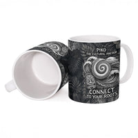Hawaiian Piko Ceramic Mug Cultural Anchor Connect Your Roots Ocean Waves TS04 - Polynesian Pride