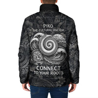 Hawaiian Piko Padded Jacket Cultural Anchor Connect Your Roots Ocean Waves TS04 - Polynesian Pride