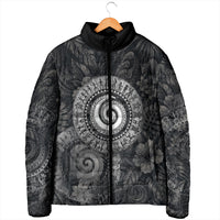 Hawaiian Piko Padded Jacket Cultural Anchor Connect Your Roots Ocean Waves TS04 - Polynesian Pride