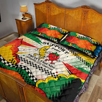 Support Your Fruity Friends Love Wins Gay Pride Quilt Bed Set LGBTQ Retro 30s Cartoon Checkered TS04 - Polynesian Pride