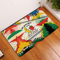 Support Your Fruity Friends Love Wins Gay Pride Rubber Doormat LGBTQ Retro 30s Cartoon Checkered TS04 - Polynesian Pride