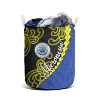 Federated States Of Micronesia FSM Laundry Basket Pacific Islander Tribal Swirl Geometric Pattern TS04 - Polynesian Pride