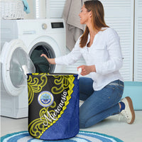 Federated States Of Micronesia FSM Laundry Basket Pacific Islander Tribal Swirl Geometric Pattern TS04 - Polynesian Pride