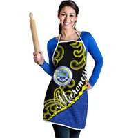 Federated States Of Micronesia FSM Apron Pacific Islander Tribal Swirl Geometric Pattern TS04 - Polynesian Pride