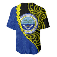 Federated States Of Micronesia FSM Baseball Jersey Pacific Islander Tribal Swirl Geometric Pattern TS04 - Polynesian Pride