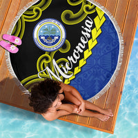 Federated States Of Micronesia FSM Beach Blanket Pacific Islander Tribal Swirl Geometric Pattern TS04 - Polynesian Pride