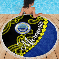 Federated States Of Micronesia FSM Beach Blanket Pacific Islander Tribal Swirl Geometric Pattern TS04 - Polynesian Pride