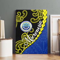 Federated States Of Micronesia FSM Canvas Wall Art Pacific Islander Tribal Swirl Geometric Pattern TS04 - Polynesian Pride
