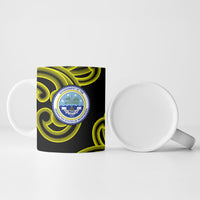 Federated States Of Micronesia FSM Ceramic Mug Pacific Islander Tribal Swirl Geometric Pattern TS04 - Polynesian Pride