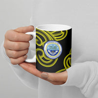 Federated States Of Micronesia FSM Ceramic Mug Pacific Islander Tribal Swirl Geometric Pattern TS04 - Polynesian Pride