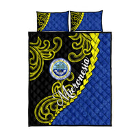 Federated States Of Micronesia FSM Quilt Bed Set Pacific Islander Tribal Swirl Geometric Pattern TS04 - Polynesian Pride