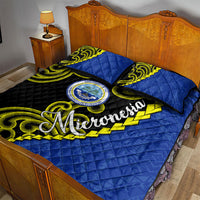 Federated States Of Micronesia FSM Quilt Bed Set Pacific Islander Tribal Swirl Geometric Pattern TS04 - Polynesian Pride
