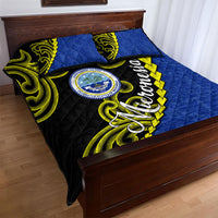 Federated States Of Micronesia FSM Quilt Bed Set Pacific Islander Tribal Swirl Geometric Pattern TS04 - Polynesian Pride
