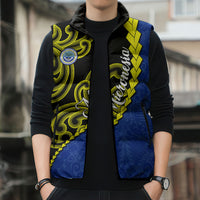 Federated States Of Micronesia FSM Sleeveless Puffer Jacket Pacific Islander Tribal Swirl Geometric Pattern TS04 - Polynesian Pride