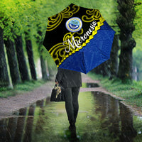 Federated States Of Micronesia FSM Umbrella Pacific Islander Tribal Swirl Geometric Pattern TS04 - Polynesian Pride