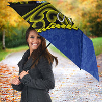 Federated States Of Micronesia FSM Umbrella Pacific Islander Tribal Swirl Geometric Pattern TS04 - Polynesian Pride